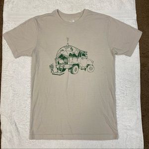 The North Face T-Shirt S/S Truck Slim Fit Beige Size M Cotton/Polyester